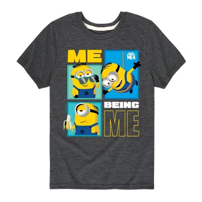 Boys' - Despicable Me 4 - Minions Collage Me Being Me Short Sleeve Graphic T-Shirt