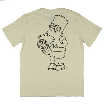 The Simpsons Men's Bart Squishy Machine Sketch Design T-Shirt
