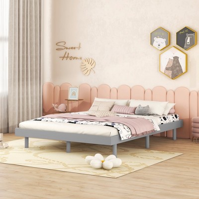 Full Size Floating Platform Bed for Bedroom
