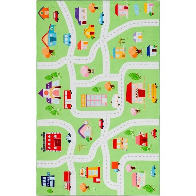Santa Monica Kids SMK100  Machine Washable Skid-Resistant Power Loomed Indoor Rugs - Safavieh Kids
