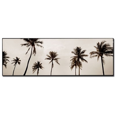 Black & White Palms by Preston-10x32 Ready to Hang Art