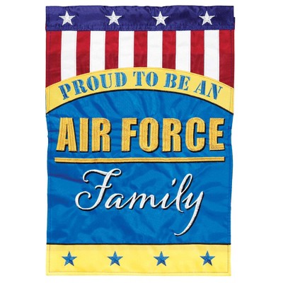 Dicksons Proud to Be an Air Force Family 13 x 18 Polyester Garden Flag