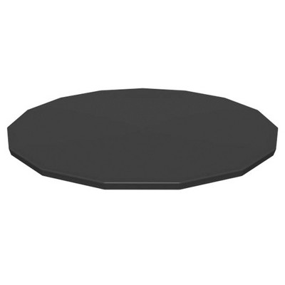 Bestway Round Pool Cover Accessory for 15 Foot Above Ground Framed Swimming Pools and Round Inflatable Ring Pools, Black (Cover Only)