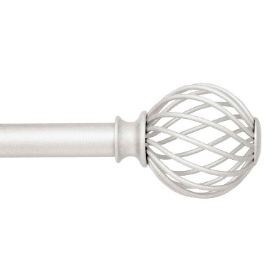 Kenney Fast Fit Easy Install Swindell 5/8" Decorative Window Curtain Rod