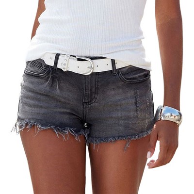 Women's Frayed Hem Shorts - LASCANA