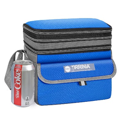 Tirrinia Insulated Lunch Bag for Women Men, Leakproof Expandable Reusable Lunch Box, Dual Compartment Lunch Bags, Back to School Supplies