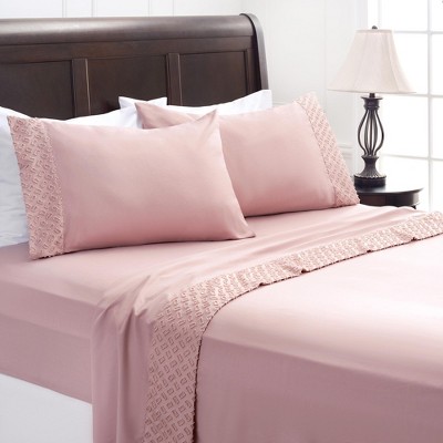 Chanasya Clipped Tufted Textured Boho Microfiber Sheet Set