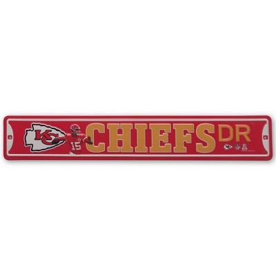 NFL Kansas City Chiefs Metal Wall Sign