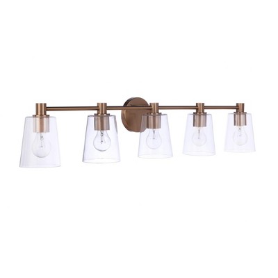 Craftmade Lighting Emilio 5 - Light Vanity in  Satin Brass