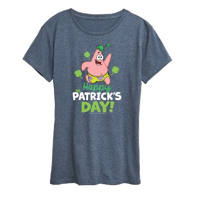 Women's - SpongeBob Squarepants - Happy St Patricks Day Short Sleeve Graphic T-Shirt