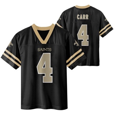 NFL New Orleans Saints Boys' Short Sleeve Derek Carr Jersey