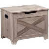 Acekool Wooden Storage Bench with Safety Hinge – Multi-Use Seat and Organizer with Side Handles - 2 of 4