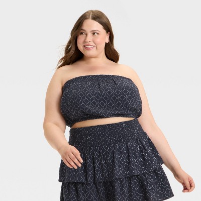 Women's Crinkle Gauze Tube Top - Universal Thread™