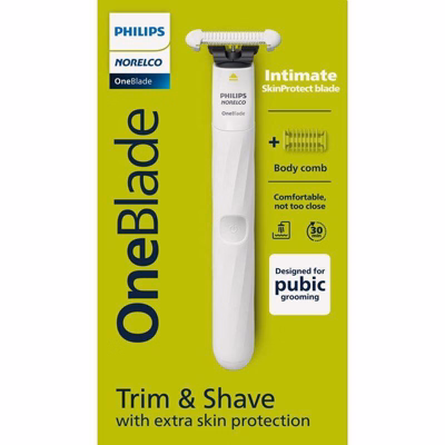 Philips Norelco OneBlade Intimate Electric Rechargeable Pubic Groomer - QP1924/70