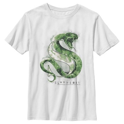 Boy's Harry Potter Slytherin Snake Watercolor T-Shirt