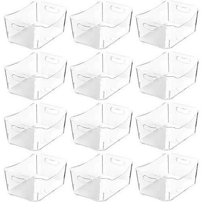 YBM Home Plastic Storage Bin, Pack of 12