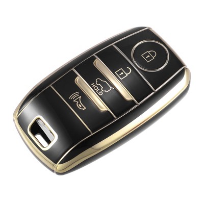 Unique Bargains TPU 4 Button Car Remote Key Fob Case Cover Full Protector