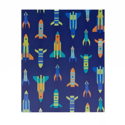 Continental Accessory Space Bright 2 Pocket Paper Folder, School Supplies