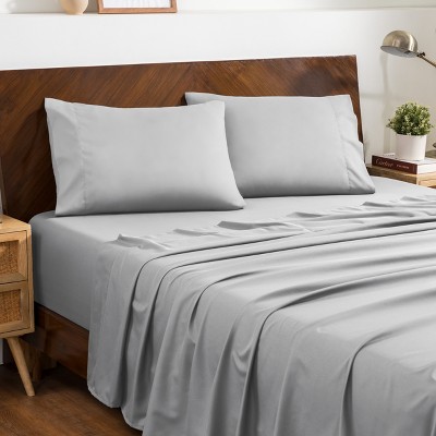 4 Piece Bed Sheet Set with Envelope Pillowcases - Ultra Soft - Bare Home