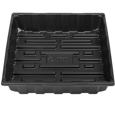 SUNPACK Extra Strength Plastic Seed Starting Tray, Black, 2.5"