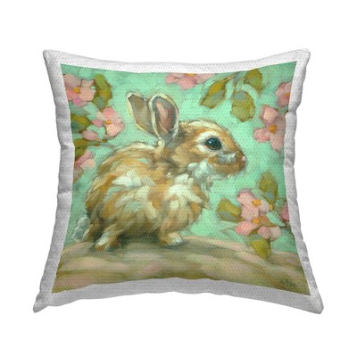 Stupell Industries Baby Bunny & Florals
