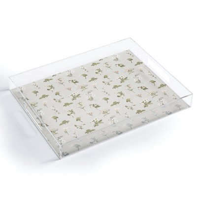 Iveta Abolina Pineberries Botanicals Tan Acrylic Tray - Deny Designs