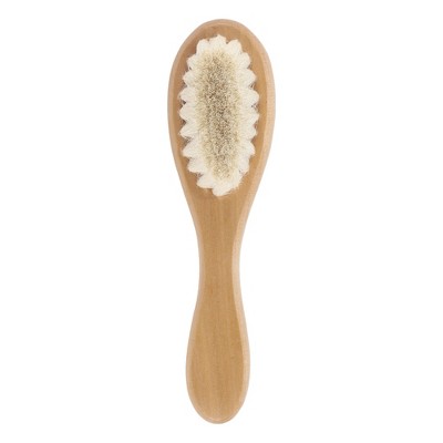Unique Bargains 1 Pc Men's Comfortable Beard Brush Light Yellow