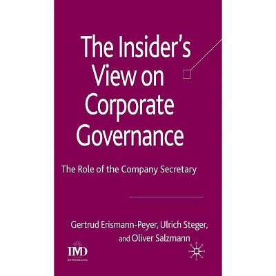 The Insider's View on Corporate Governance - (Finance and Capital Markets) by  G Erismann-Peyer & U Steger & O Salzmann (Hardcover)