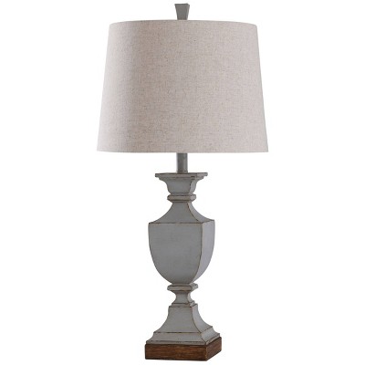 Oldbury Height Classic Traditional Weathered Finish Table Lamp Blue - StyleCraft: UL Listed, Polyresin, 150W