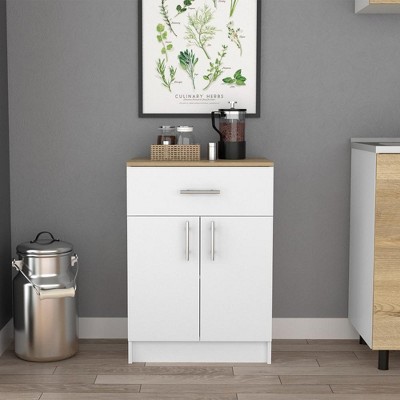 Okak Modern Sideboard Cabinet, Buffet Cabinet with One Drawer, Two Doors, Storage Cabinet for Living Room, Dining Room, Kitchen, Multicolor