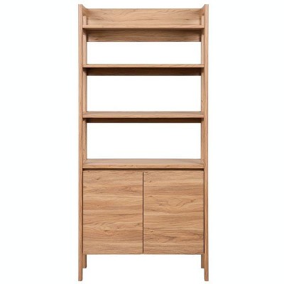 Glapelle 4 Shelf 2 Door Bookcase - ETG9601 - Oak - Safavieh