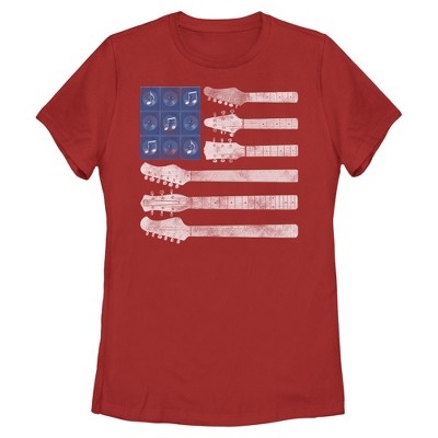 Womens Lost Gods American Rocking Flag T Shirt
