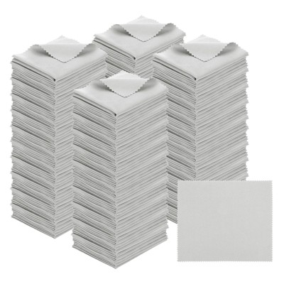 Unique Bargains Microfiber Soft Lightweight Dirt-resistant Cleaning Cloth for Eyeglass 200 Pcs