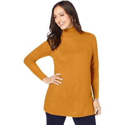 Jessica London Cotton Cashmere Turtleneck