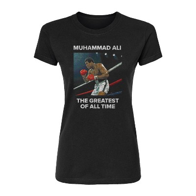 Women's - Muhammad Ali - The Greatest Of All Time Fitted Graphic T-Shirt
