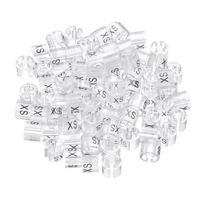 Unique Bargains Plastic Reusable Easy to Recognize Clothes Hanger Marker Color Coding 150 Pcs