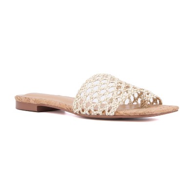 Torgeis Women's Bronze Flat Sandal