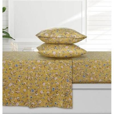 300 Thread Count Organic Cotton Deep Pocket Printed Sheet Set - Azores Home
