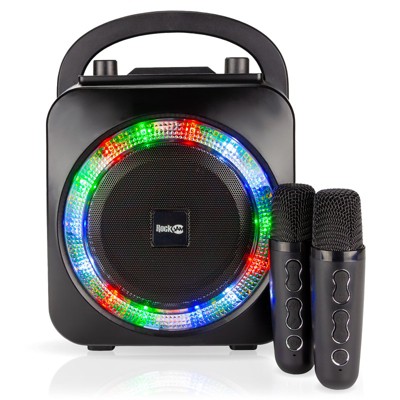 RockJam Rechargeable Bluetooth Karaoke Machine with 2 Wireless Microphones