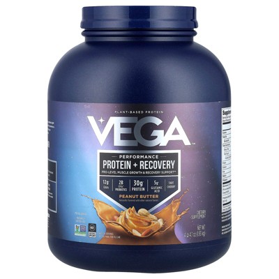 Vega Plant-Based Protein, Performance Protein + Recovery, Peanut Butter, 4 lb 4.1 oz (1.93 kg)