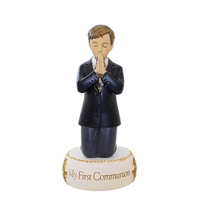 Joseph Studio 5.0 Inch Communion Boy Figurine Spring , Prayer Rosary (1PC)