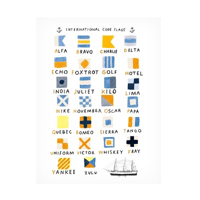 Trademark Fine Art - Hanna Melin Flags Canvas Art
