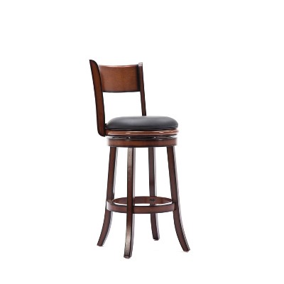 Palmetto Swivel Hardwood Counter Height Barstool Brandy - Boraam