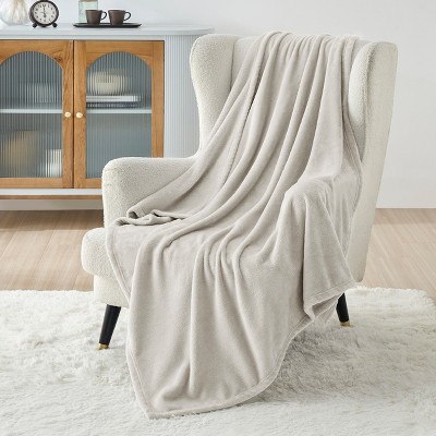 Bedsure Flannel Blanket – Solid Color Plush Throw, Ultra Soft and Fuzzy, 280GSM Lightweight Cozy Blanket for Bed or Couch