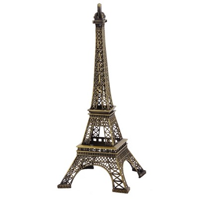 Unique Bargains Home Desk Decor Metal Separable Miniature Statue Eiffel Tower Model Bronze Tone 1Pc