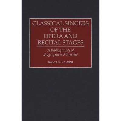 Classical Singers of the Opera and Recital Stages - (Music Reference Collection) Annotated by  Robert Cowden (Hardcover)