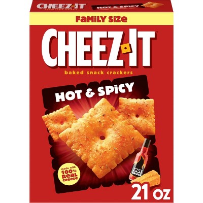 Cheez-It Hot & Spicy Baked Snack Crackers - 21oz