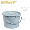 Nova 8450 12 Qt Commode Bucket With Lid - 3 of 3