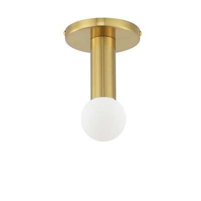 Dainolite Adams 1 - Light Flush Mount in  Aged Brass