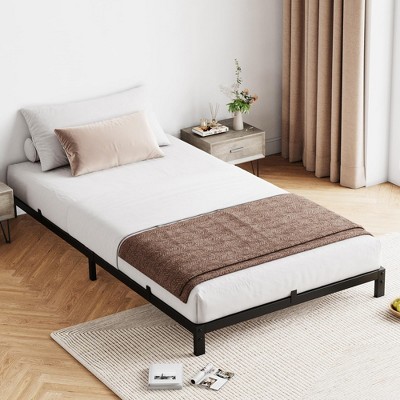 6-Inch Twin/Full/Queen Bed Frame, Low Profile Metal Platform Bed, Mattress Foundation,